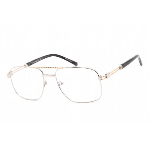 Men's Eyeglasses - Shiny Argent/Gold Titanium Aviator Frame / PC75089 C02 - Charriol - Modalova