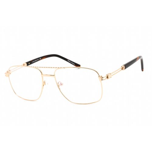 Men's Eyeglasses - Shiny Gold Titanium Aviator Shape Frame / PC75089 C01 - Charriol - Modalova