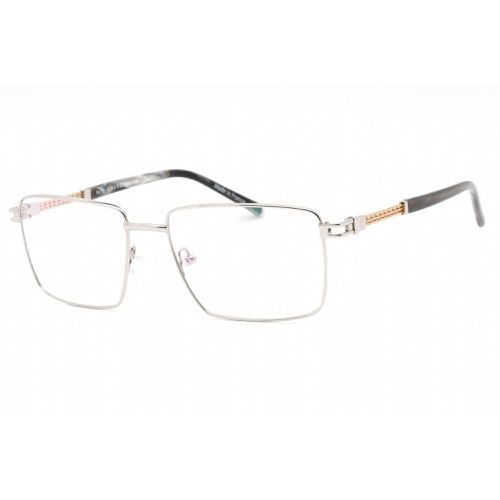 Men's Eyeglasses - Shiny Silver/Gold Rectangular Metal Frame / PC75093 C02 - Charriol - Modalova