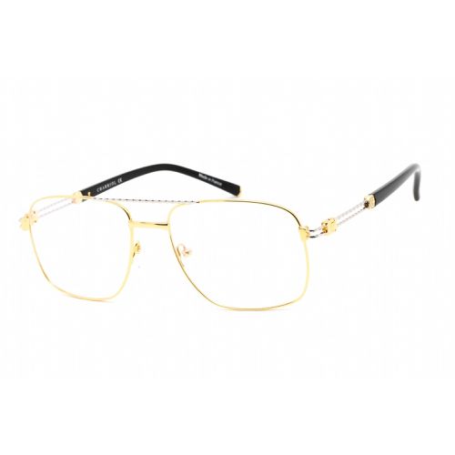 Men's Eyeglasses - Shiny Silver/Gold Titanium Aviator Frame / PC75089 C03 - Charriol - Modalova