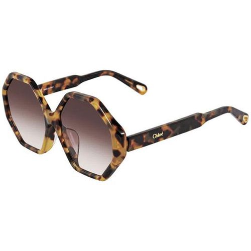 Women's Sunglasses - Brown Plastic Frame Brown Lens / 752SA-845-57-17-140 - Chloe - Modalova