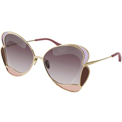 Women's Sunglasses - Butterfly Frame Purple Gradient Lens / CH0048S-30011230004 - Chloe - Modalova