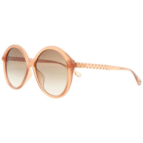 Women's Sunglasses - Pink Brown Plastic Round Frame / CH0002SA-30009920003 - Chloe - Modalova