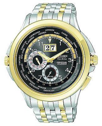 Men's Calibre 3150 Twin Date World Timer Watch BT0054-59E - Citizen - Modalova