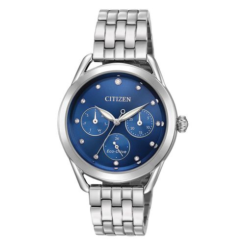 FD2050-53L Women's LTR Blue Dial Steel Bracelet Swarovski Crystal Watch - Citizen - Modalova