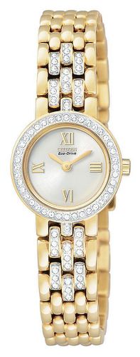 Ladies Gold Tone Silhouette Crystal Watch EW9802-56A - Citizen - Modalova