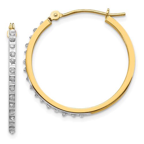 K Diamond Fascination Round Hinged Hoop Earrings - Jewelry - Modalova