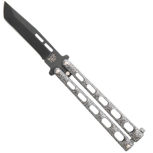 Knife - Silver Vein Tanto Carbon Steel Blade Butterfly, 5 inch / BS115TAN - Bear & Son - Modalova