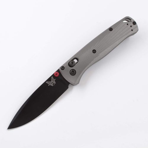 Folding Pocket Knife - Bugout Grey Aluminum Handle Black Blade / 535BK-4 - Benchmade - Modalova