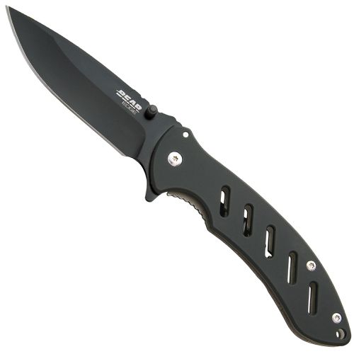 Knife - Brisk 1.0 Stainless Steel Black Blade Folding, 5 inch / BS61513 - Bear & Son - Modalova