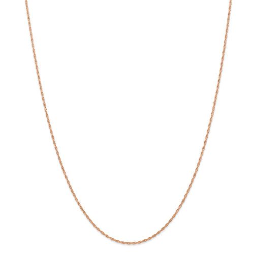 K Rose Gold 1.15mm Carded Cable Rope Chain - Jewelry - Modalova