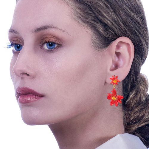 Flower Earrings Made From Hellebore Petals - Crafts of Soul - Modalova