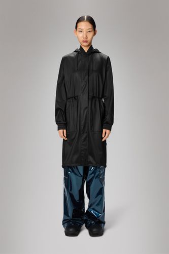 Rains String W Parka - Black Grain - Rains - Modalova
