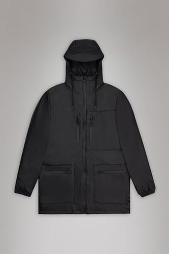 Rains Cargo Long Jacket - Black - Rains - Modalova