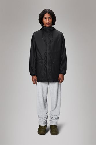 Rains Cargo Long Jacket - Black - Rains - Modalova