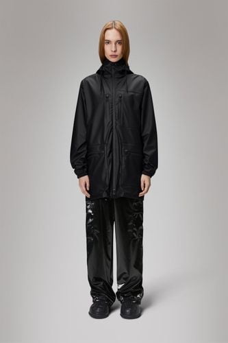 Rains Cargo Long Jacket - Black - Rains - Modalova