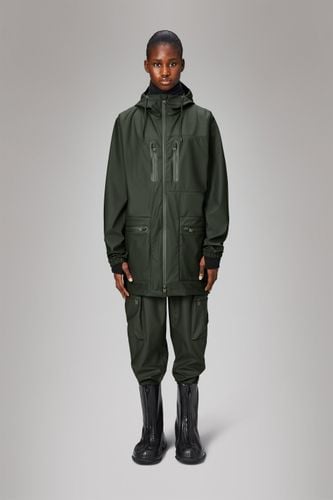 Rains Cargo Long Jacket - Green - Rains - Modalova