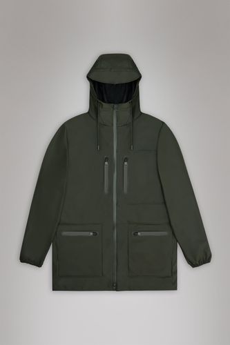 Rains Cargo Long Jacket - Green - Rains - Modalova