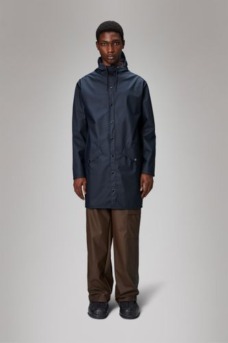 Rains Long Jacket - Navy - Rains - Modalova