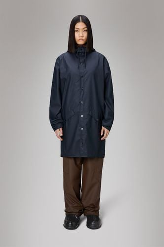 Rains Long Jacket - Navy - Rains - Modalova