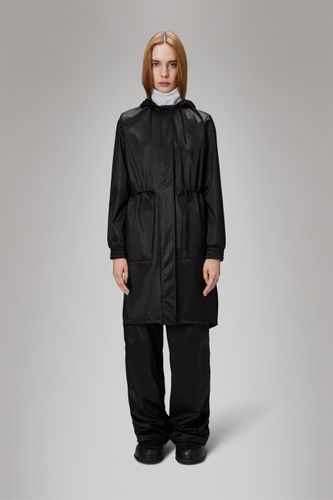 Rains String W Parka - Black Grain - Rains - Modalova