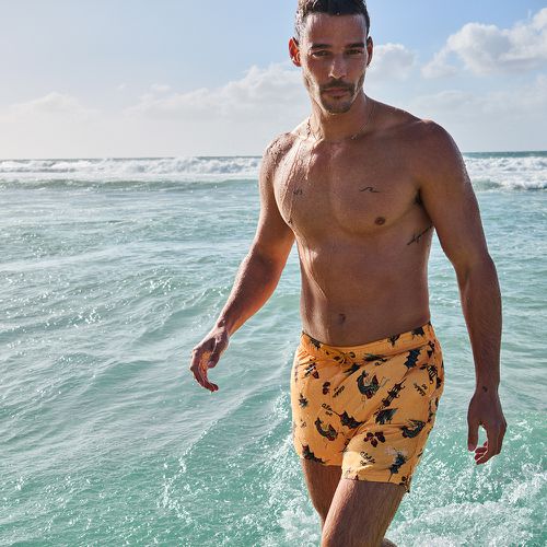 Men's Recycled Hawaiian Print 17-inch Swim Shorts / Aloha Golden - Size: S - Superdry - Modalova
