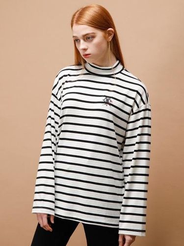 Stripe Half Turtleneck T Shirt - WARDROBE - Modalova