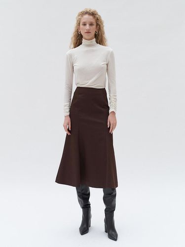 Flared Mermaid Skirt_Brown - MOHAN - Modalova