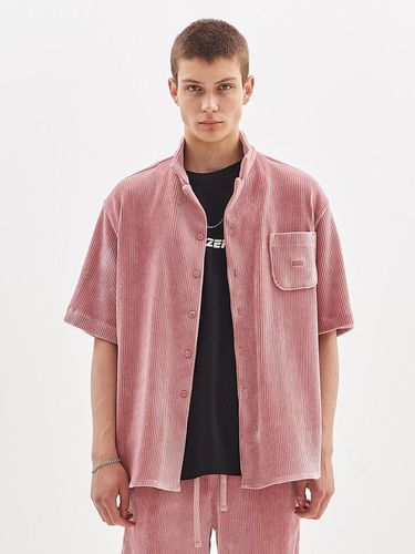 CORDUROY HALF SHIRT_PINK - GOZER - Modalova