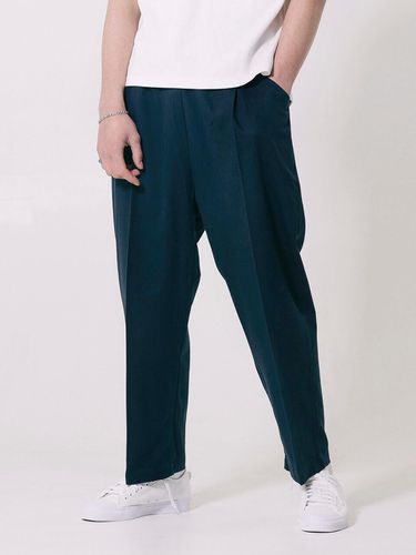 Tencel Semi Wide Slacks_Navy - STONYSTRIDE - Modalova