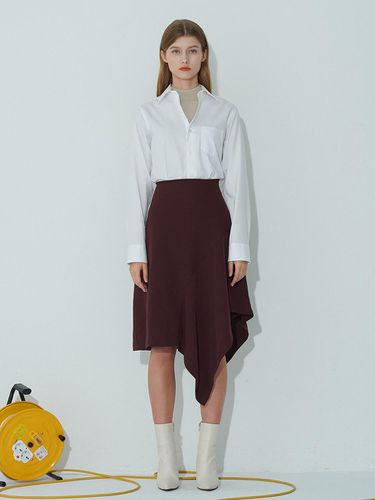 Wine Flare Skirt - JOSEPH AHN - Modalova