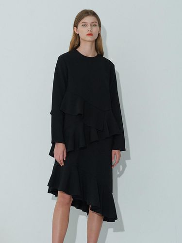 Black Flare Dress - JOSEPH AHN - Modalova