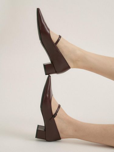 Carol Mary-jane Pumps- Burgundy - lilyshoe - Modalova