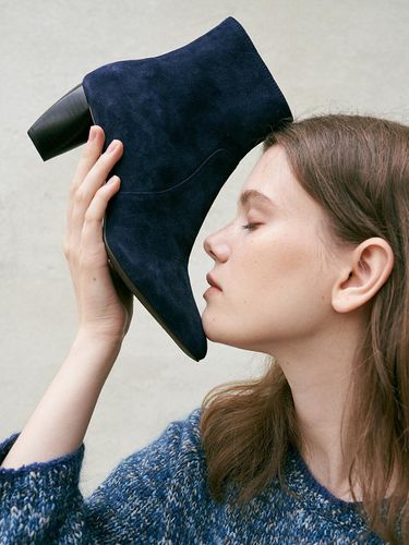 Rudin Ankle Boots Navy - lilyshoe - Modalova