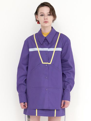 Treadmill Line Taped Shirt Purple - mimicAWE - Modalova