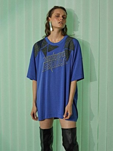 Printed Patchwork T-Shirts Blue - ETCH - Modalova