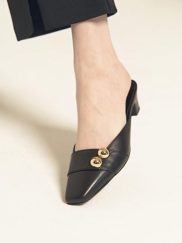 Square Toe Mule Black - MISSUE - Modalova