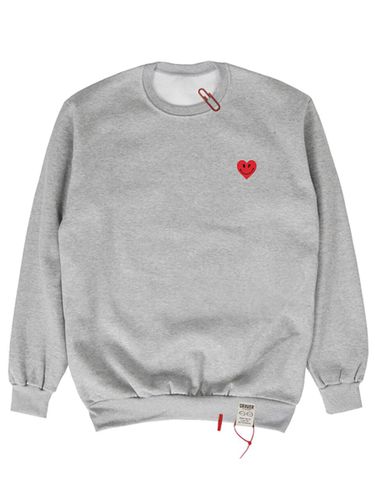 Heart Smile Printing Clip Sweatshirts - GRAVER - Modalova