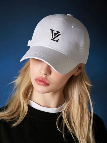 D Monogram Logo Overfit Ball Cap_White - VARZAR - Modalova