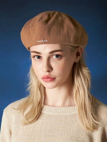 Needlepoint Newsboy Cap_Light Brown - VARZAR - Modalova