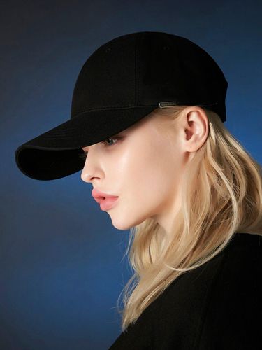 Metal Tip Overfit Ball Cap_Black - VARZAR - Modalova