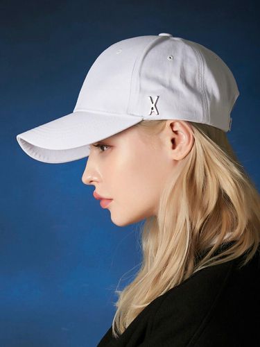 Stud Logo Overfit Ball Cap_White - VARZAR - Modalova