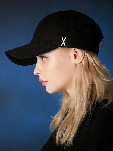 Stud Logo Overfit Ball Cap_Black - VARZAR - Modalova