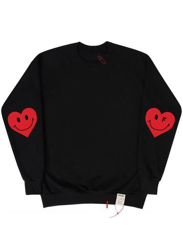 Elbow Heart Smlie Clip Sweatshirt_Black - GRAVER - Modalova