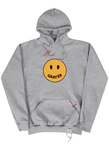 Big Dot Smile Hoodie Grey - GRAVER - Modalova