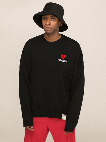 Heart Board Clip Sweatshirt Black - GRAVER - Modalova