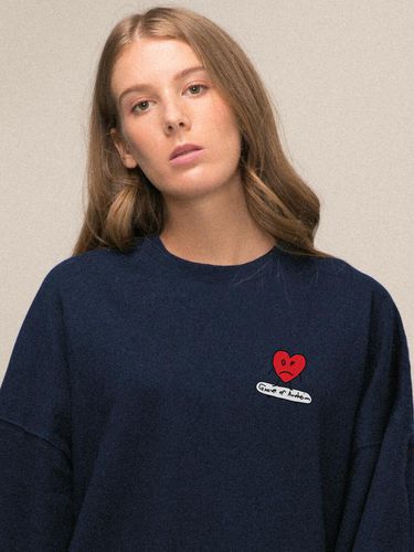 Heart Board Clip Sweatshirt Grey - GRAVER - Modalova