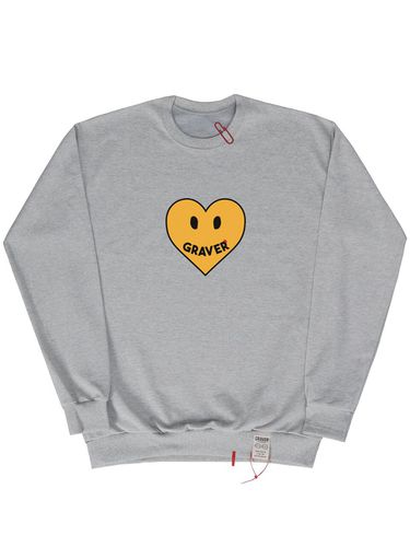 Big Heart Smile Sweatshirt_Gray - GRAVER - Modalova