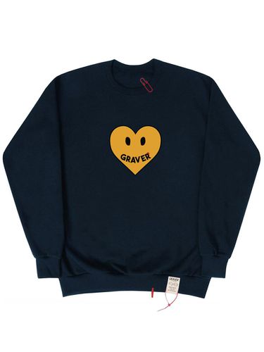 Big Heart Smile Sweatshirt_Navy - GRAVER - Modalova