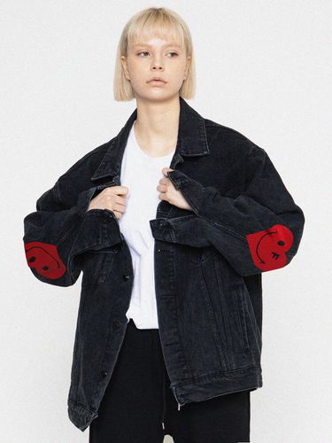 Elbow Heart Smile Denim Jacket - GRAVER - Modalova